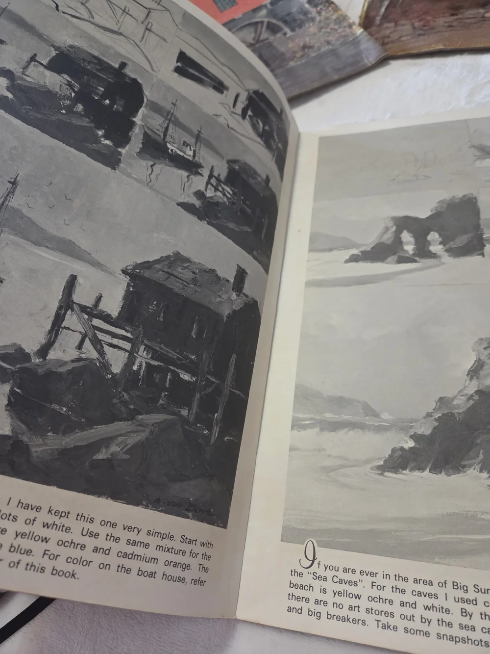 Lithograph Prints Red Barns, Red Barn Magazine, E Thomas, Brightwell